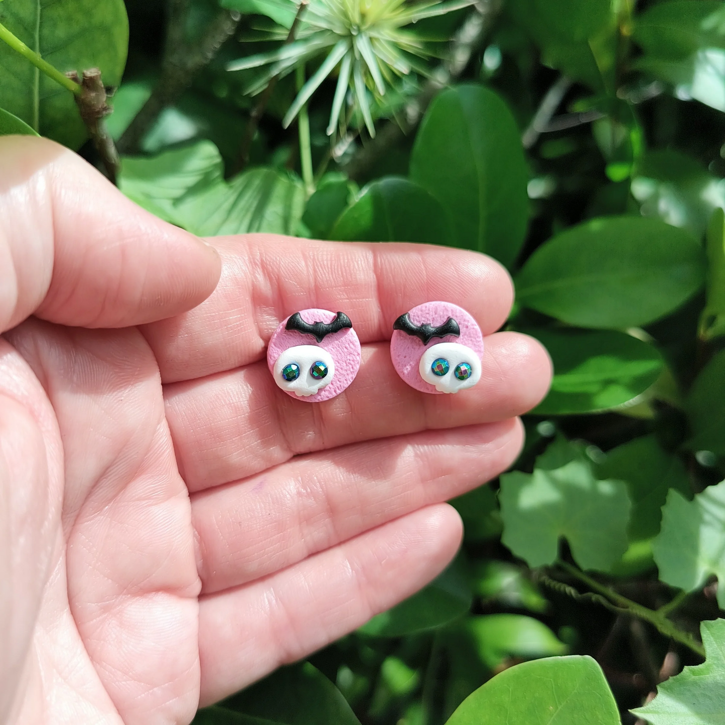 💀Don't Come For Me Unless I Send For You Studs, Skull Earrings, Skull Stud Earrings, Bat Earrings, Bat Stud Earrings, Halloween Stud Earrings, Halloween Earrings💀
