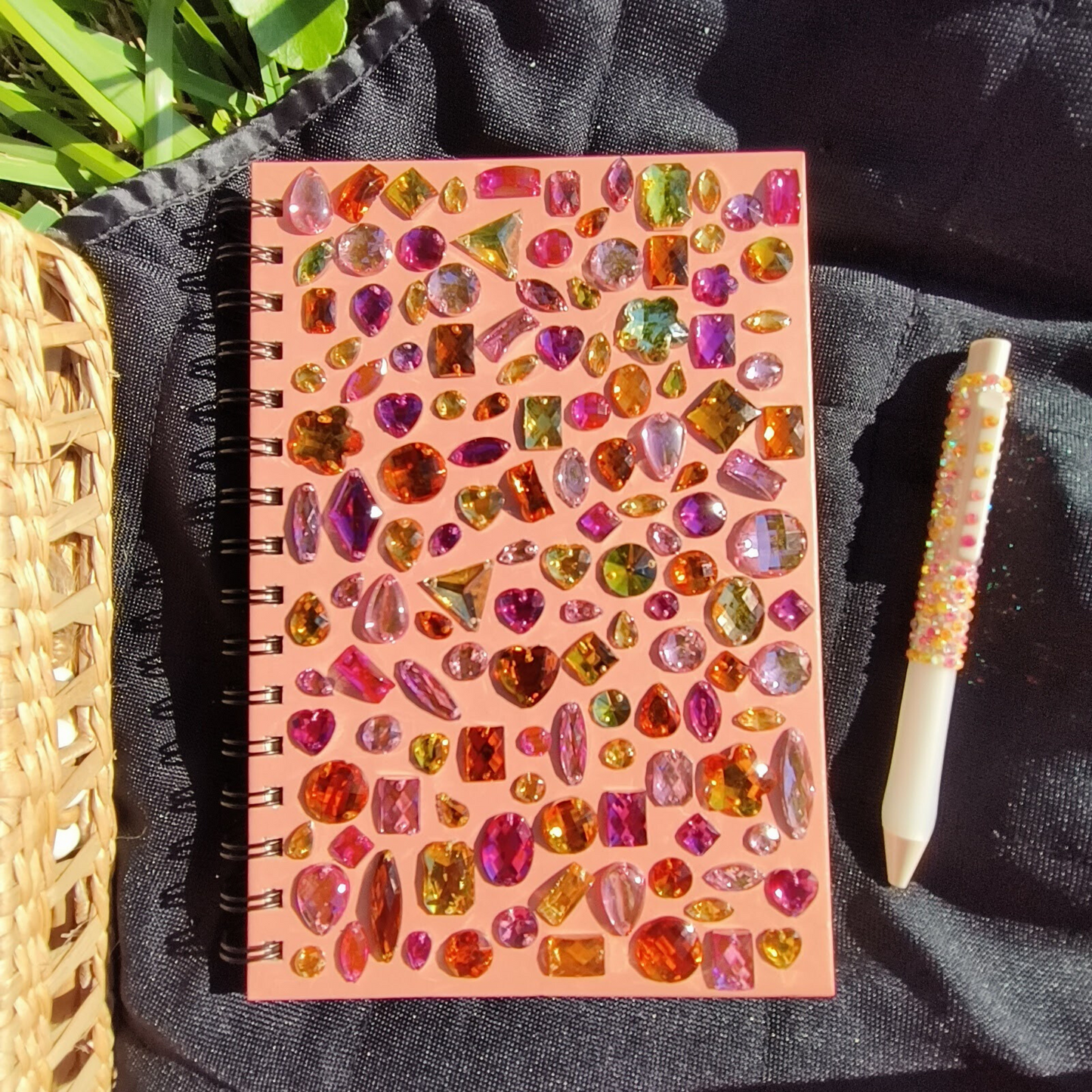 Magic Hour Bedazzled Journal and Pen Set, Glam Journal, Fancy Spiral Notebook, Fancy Notebook Cover, Fancy Journals Notebooks, Sparkle Journal, Sparkly Notebook