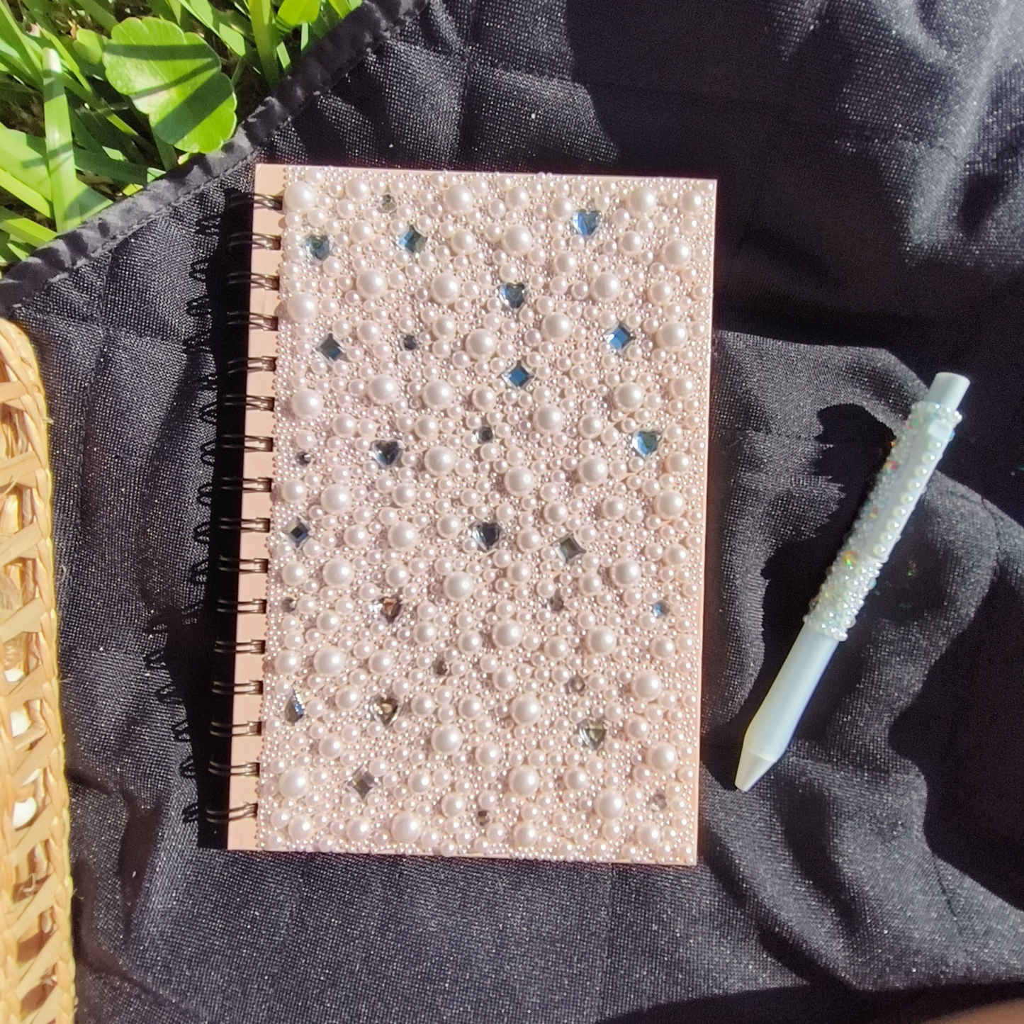 Luxe In Love Bedazzled Journal and Pen Set, Bridal Notebook, Bridal Shower Gift Notebook, Bridal Shower Notebook, Bridal Journey Notebook, Bridal Gifts, Unique Bridal Shower Gifts